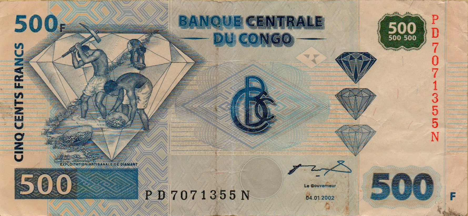 Congo 500 2002 XF P-NEW